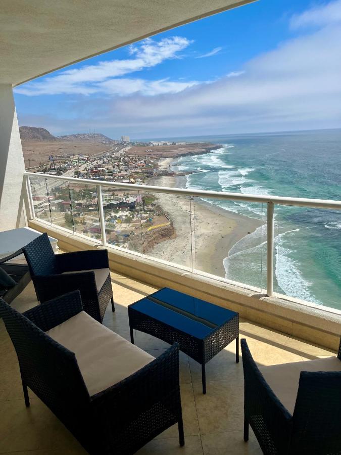 Beachfront 4 Bedroom Penthouse - Pool Steps To Beach & Mins To Downtown Rosarito Dış mekan fotoğraf